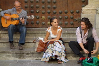 Granada - Artisti di strada "flamenco"