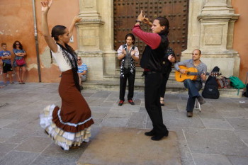 Granada - Artisti di strada "flamenco"